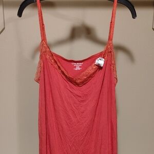Lane Bryant Coral Lace-Trim Camisole Slip